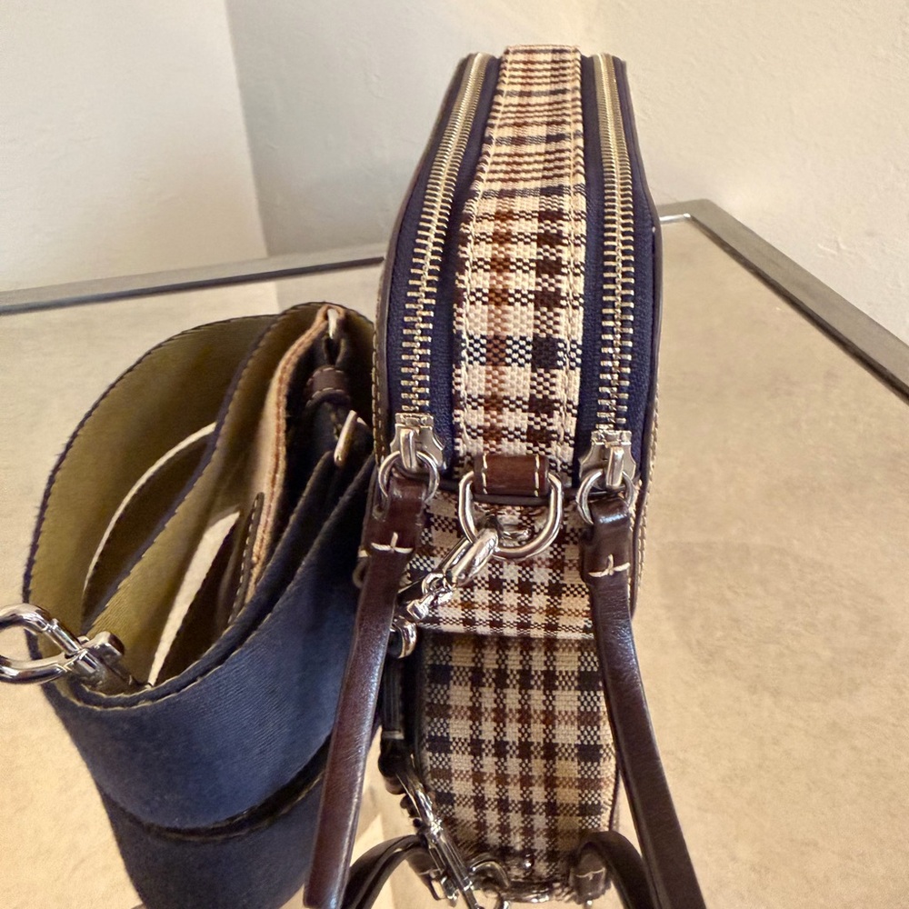 Tory Burch Miller Mini Plaid Crossbody Bag. - Picture 9 of 9